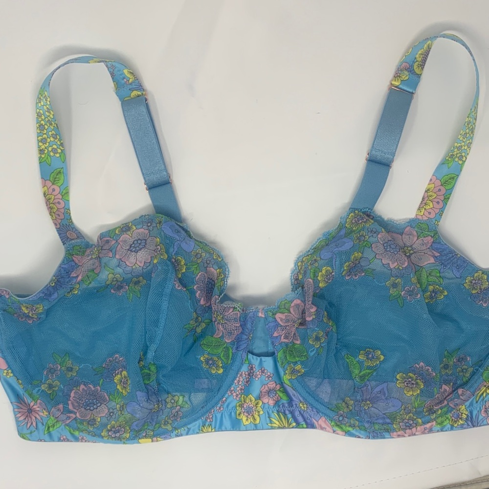 Fenty savage X by rhianna feminine fairy floral bra 42H